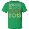 Epic Since June 2013 Vintage 9th Birthday Gifts Youth Youth Shirt | Teecentury.com