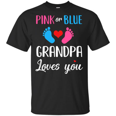 Pink Or Blue Grandpa Loves You Funny Gender Reveal Party Gift T-Shirt & Hoodie | Teecentury.com