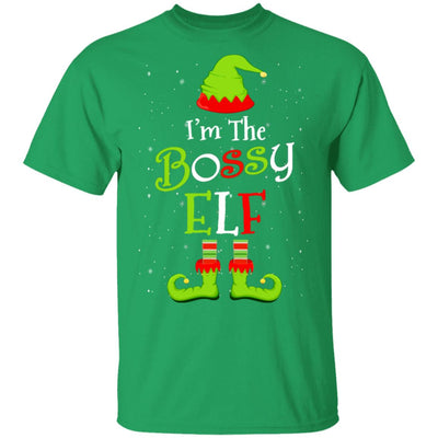 I'm The Bossy Elf Family Matching Funny Christmas Group Gift T-Shirt & Sweatshirt | Teecentury.com