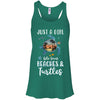 Just A Cute Girl Who Loves Turtles And Beaches T-Shirt & Tank Top | Teecentury.com