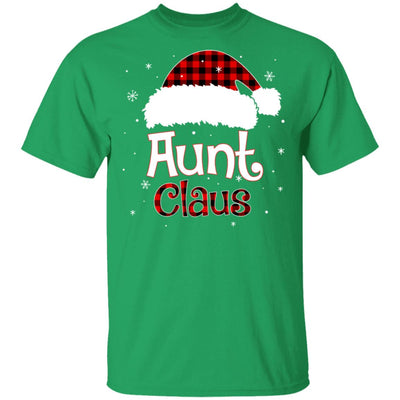 Santa Aunt Claus Red Plaid Family Pajamas Christmas Gift T-Shirt & Sweatshirt | Teecentury.com