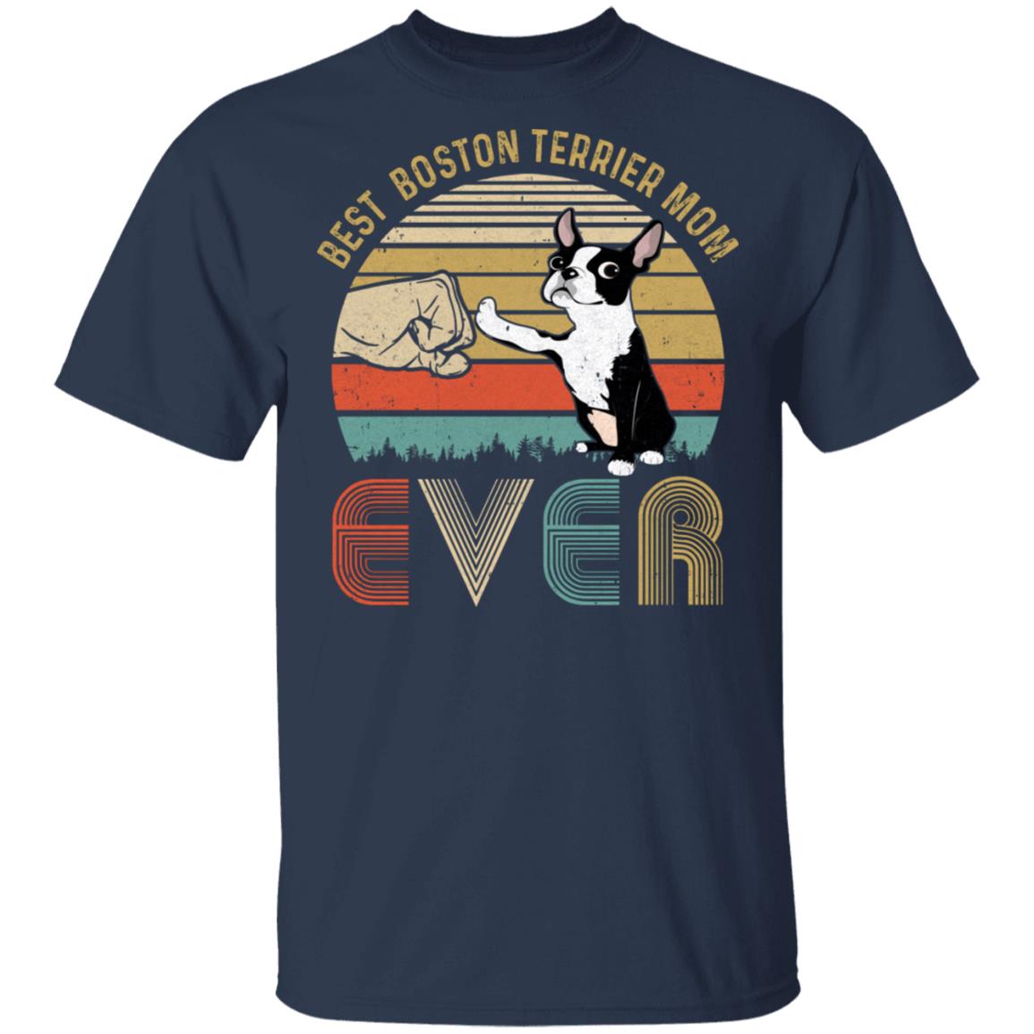 Vintage Best Boston Mom Ever Bump Fit Funny Mom Gifts T-Shirt & Hoodie | Teecentury.com