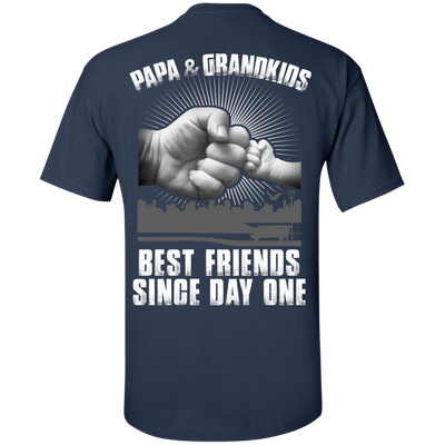 Papa And Grandkids Best Friends Single Day One T-Shirt & Hoodie | Teecentury.com
