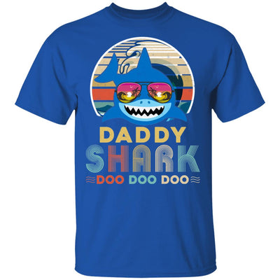 Retro Vintage Daddy Shark Doo Doo Doo T-Shirt & Hoodie | Teecentury.com