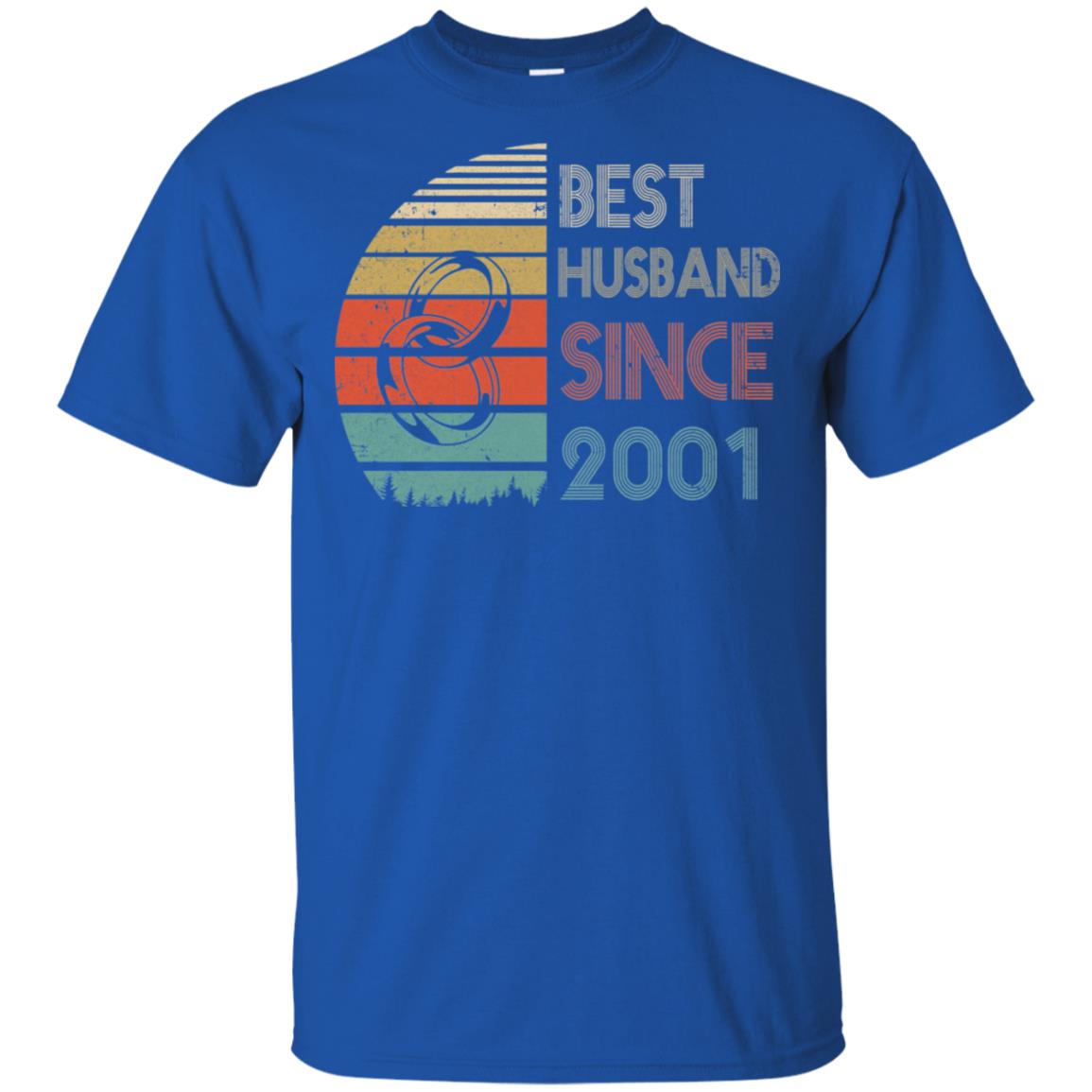 21th Wedding Anniversary Gifts Best Husband Since 2001 T-Shirt & Hoodie | Teecentury.com