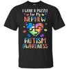 I Wear A Puzzle For My Nephew Autism Awareness T-Shirt & Hoodie | Teecentury.com