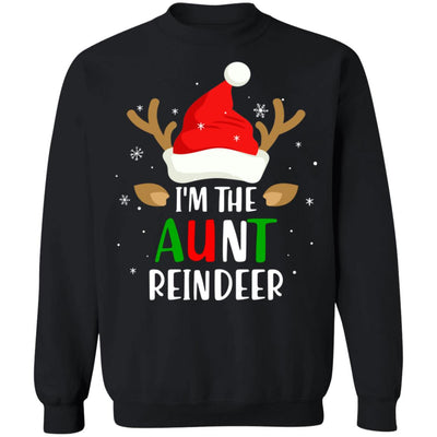 I'm The Aunt Reindeer Matching Family Christmas T-Shirt & Sweatshirt | Teecentury.com