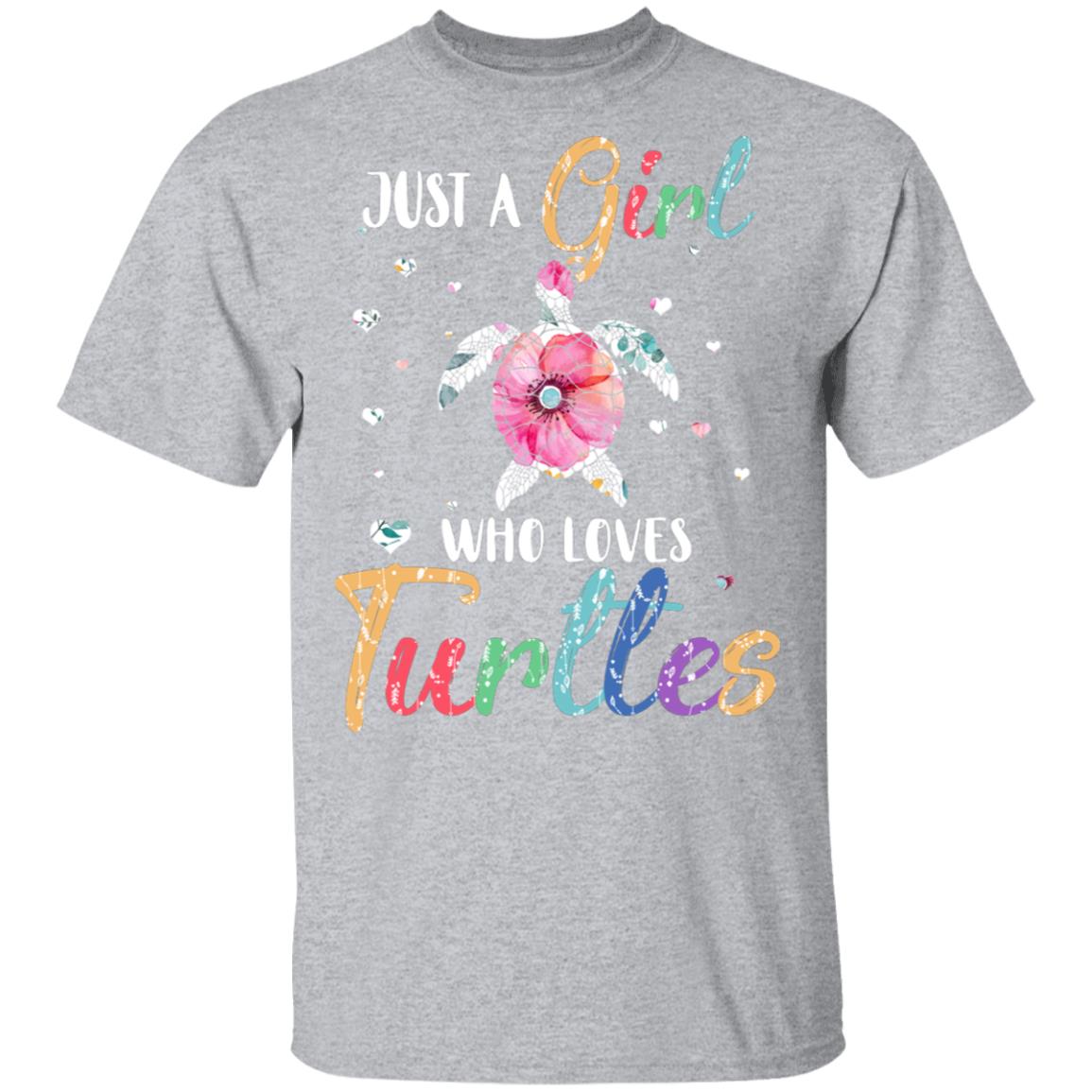 Just A Girl Who Loves Turtles Cute Turtle Lover T-Shirt & Hoodie | Teecentury.com