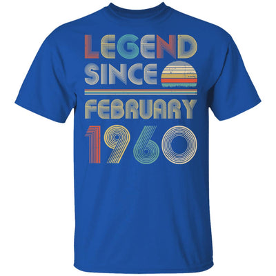 Legend Since February 1960 Vintage 62th Birthday Gifts T-Shirt & Hoodie | Teecentury.com