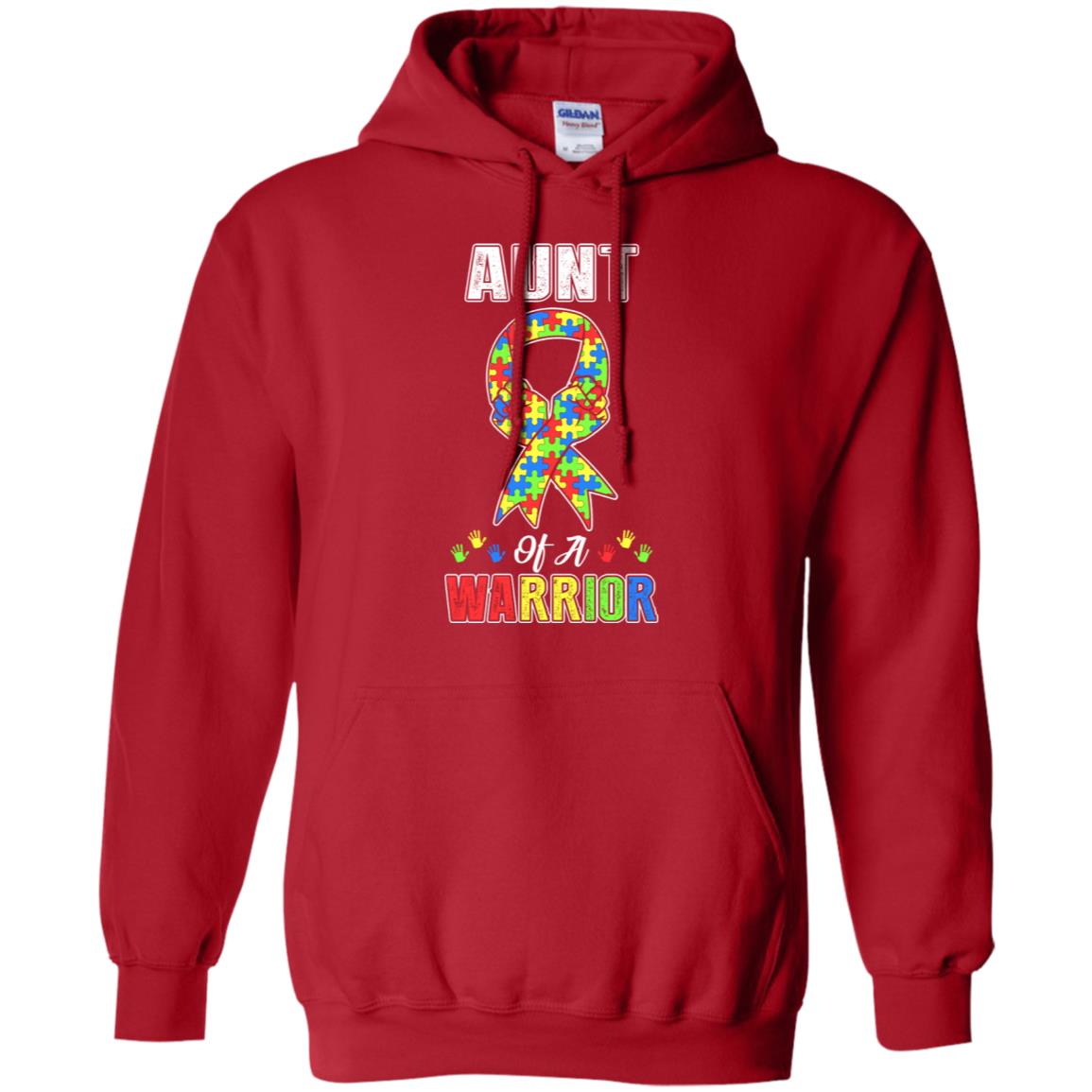 Aunt Of A Warrior Support Autism Awareness Gift T-Shirt & Hoodie | Teecentury.com