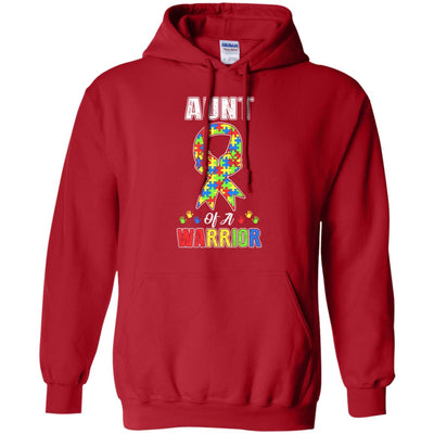 Aunt Of A Warrior Support Autism Awareness Gift T-Shirt & Hoodie | Teecentury.com
