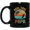 Vintage Reel Cool Papa Fish Fishing Father's Day Gift Mug Coffee Mug | Teecentury.com
