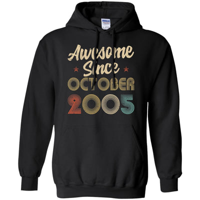 Awesome Since October 2005 Vintage 17th Birthday Gifts T-Shirt & Hoodie | Teecentury.com