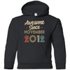 Awesome Since November 2012 Vintage 10th Birthday Gifts Youth Youth Shirt | Teecentury.com