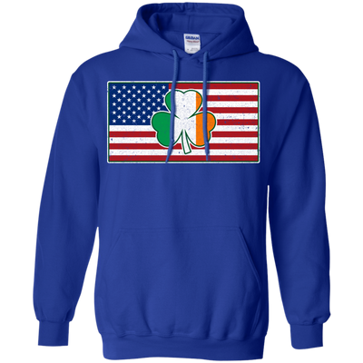 Shamrock Irish Ireland American USA Flag Gift T-Shirt & Hoodie | Teecentury.com