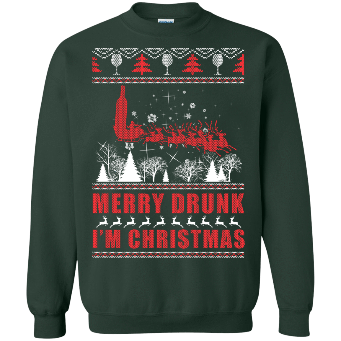 Merry Drunk I'm Christmas T-Shirt & Hoodie | Teecentury.com