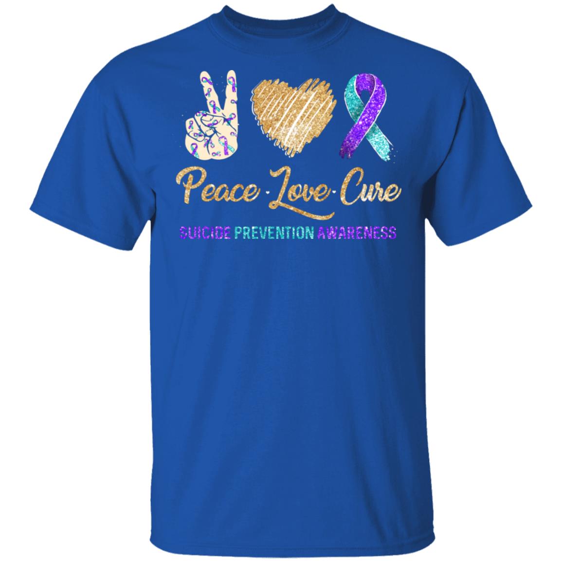 Peace Love Cure Suicide Prevention T-Shirt & Hoodie | Teecentury.com