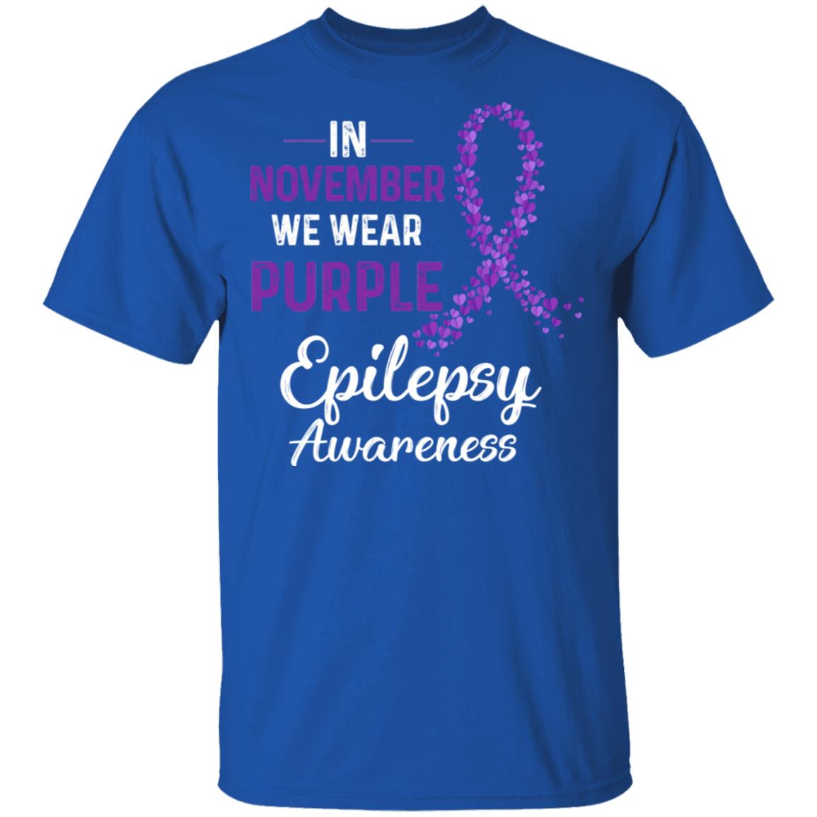 In November We Wear Purple Epilepsy Awareness T-Shirt & Hoodie | Teecentury.com