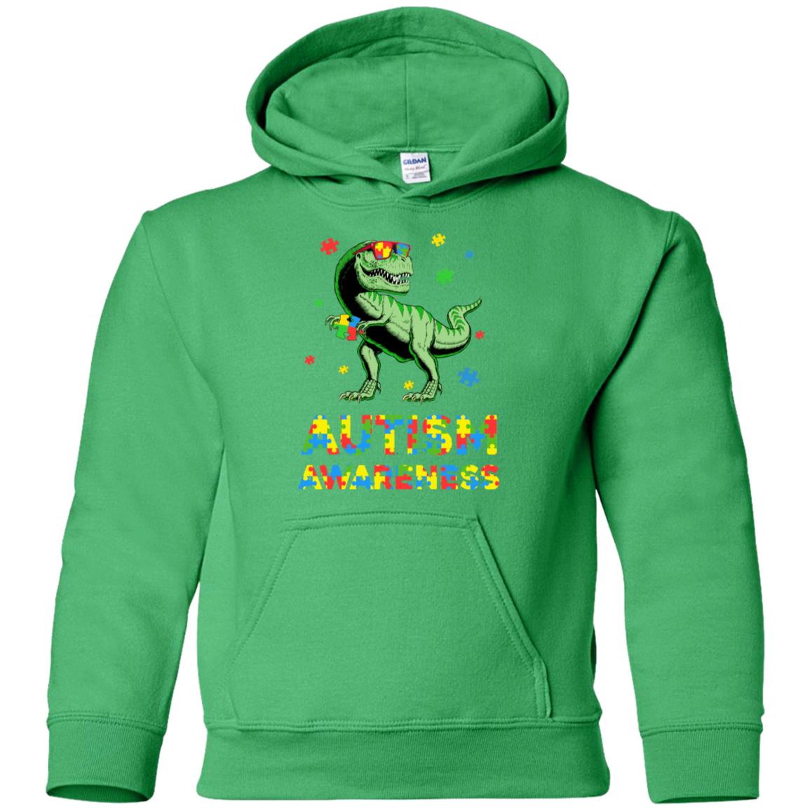 Dinosaur Puzzle Autism Awareness For Boys Girls Youth Youth Shirt | Teecentury.com