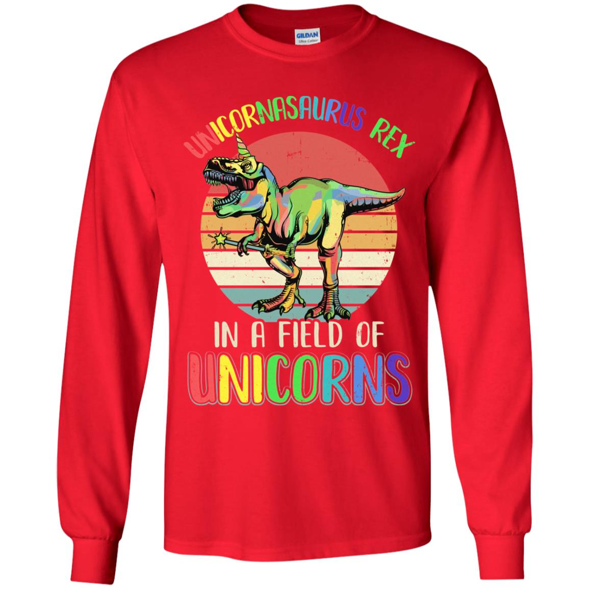 Be A Unicornasaurus Rex In A Field Of Unicorns Youth Youth Shirt | Teecentury.com