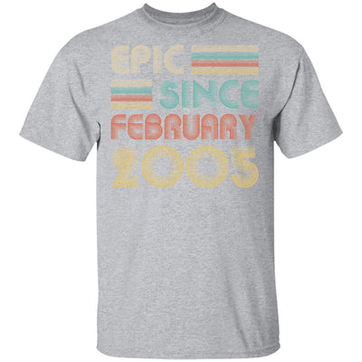 Epic Since February 2005 Vintage 17th Birthday Gifts T-Shirt & Hoodie | Teecentury.com