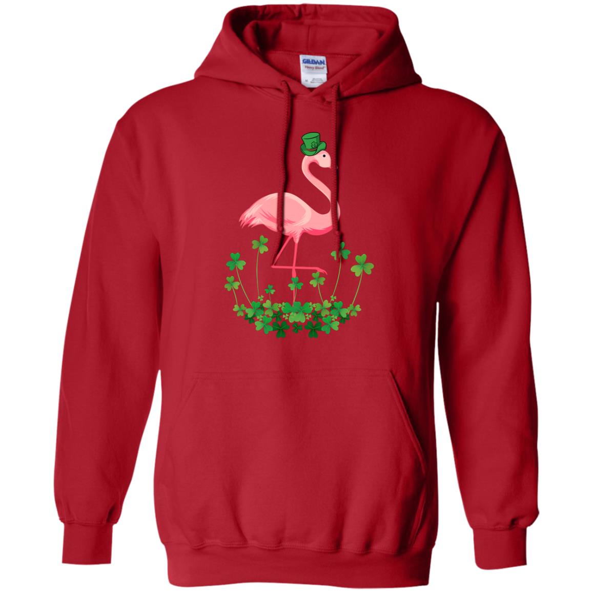 Flamingo Shamrock Happy St Patrick's Day T-Shirt & Hoodie | Teecentury.com