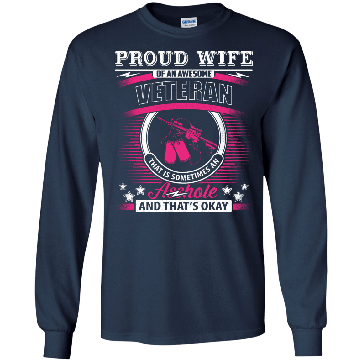 Proud Wife Of An Awesome Veteran T-Shirt & Hoodie | Teecentury.com