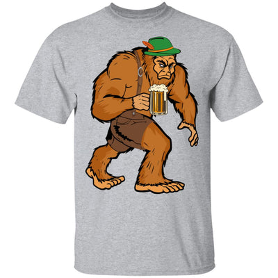 German Bigfoot Drinking Beer Funny Oktoberfest 2019 T-Shirt & Hoodie | Teecentury.com