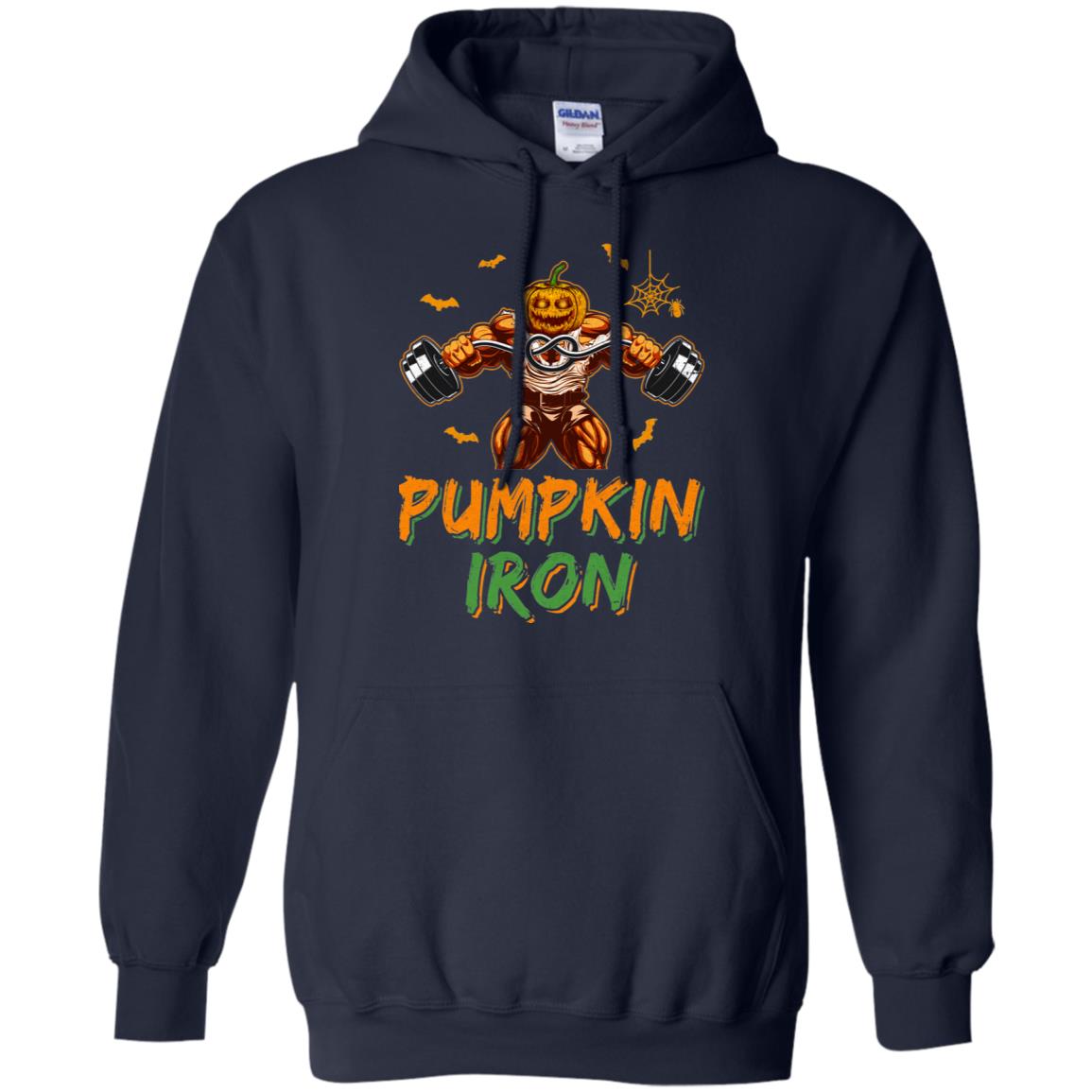 Halloween Gym Workout Pumpkin Iron Motivation For Men T-Shirt & Hoodie | Teecentury.com