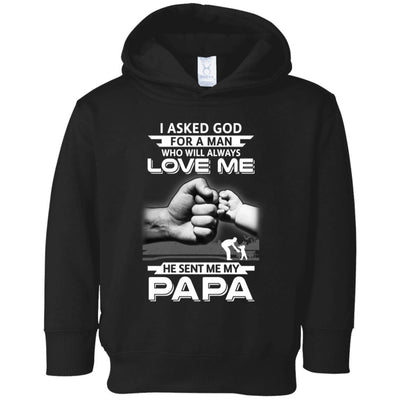 I Asked God For A Man Who Always Love Me Papa Youth Youth Shirt | Teecentury.com