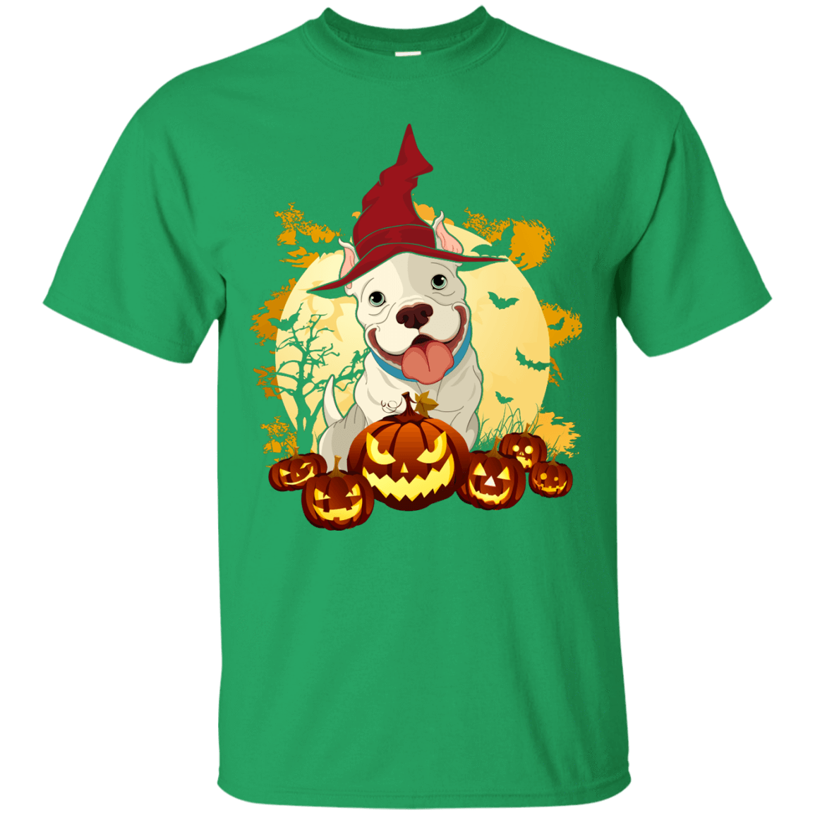 Pitbull Halloween Pumpkin T-Shirt & Hoodie | Teecentury.com