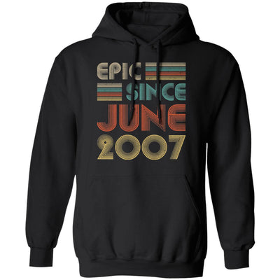 Epic Since June 2007 Vintage 15th Birthday Gifts T-Shirt & Hoodie | Teecentury.com