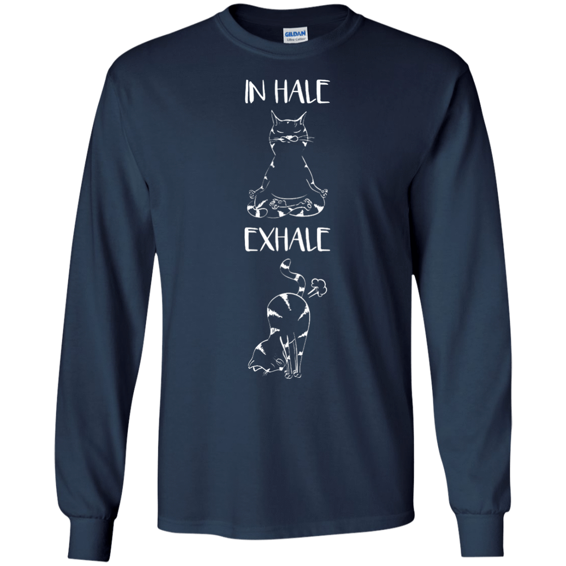 Yoga Cat Inhale Exhale T-Shirt & Hoodie | Teecentury.com