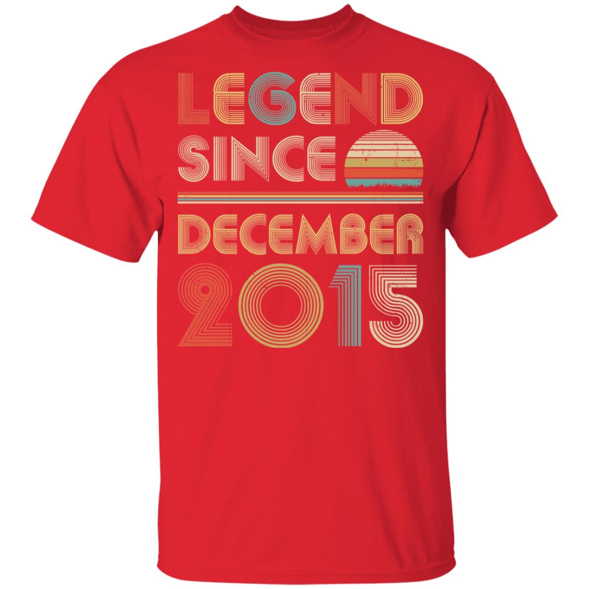 Legend Since December 2015 Vintage 7th Birthday Gifts Youth Youth Shirt | Teecentury.com