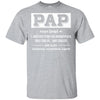 Pap Gifts Grandpa Definition Fathers Day T-Shirt & Hoodie | Teecentury.com