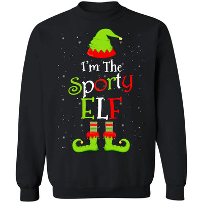 I'm The Sporty Elf Family Matching Funny Christmas Group Gift T-Shirt & Sweatshirt | Teecentury.com