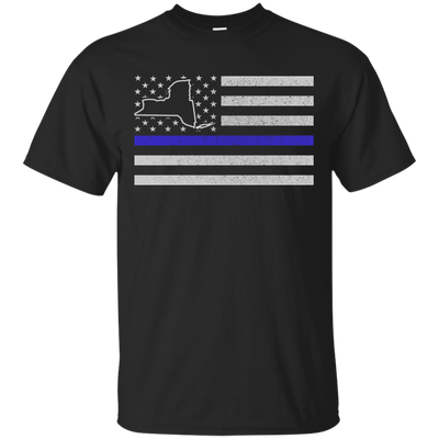 New York Thin Blue Line Police State T-Shirt & Hoodie | Teecentury.com