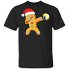 Dabbing Gingerbread Santa Volleyball Christmas Pajama Gifts T-Shirt & Sweatshirt | Teecentury.com