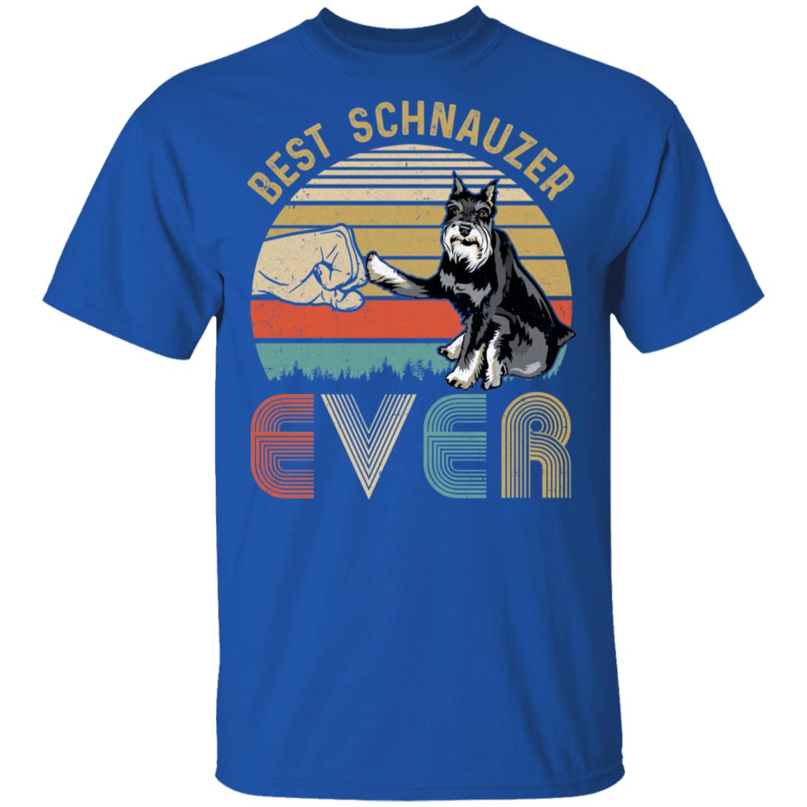 Vintage Best Schnauzer Dad Ever Bump Fit Funny Dad Gifts T-Shirt & Hoodie | Teecentury.com