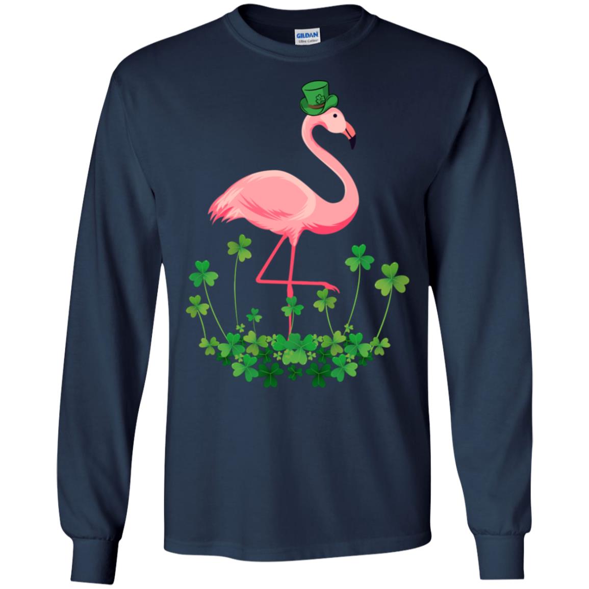 Flamingo Shamrock Happy St Patrick's Day T-Shirt & Hoodie | Teecentury.com