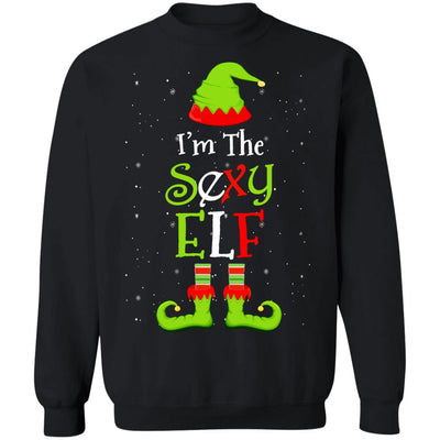 I'm The Sexy Elf Family Matching Funny Christmas Group Gift T-Shirt & Sweatshirt | Teecentury.com