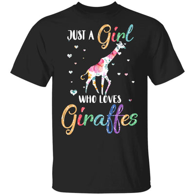 Just A Girl Who Loves Giraffes Cute Giraffe Lover T-Shirt & Hoodie | Teecentury.com