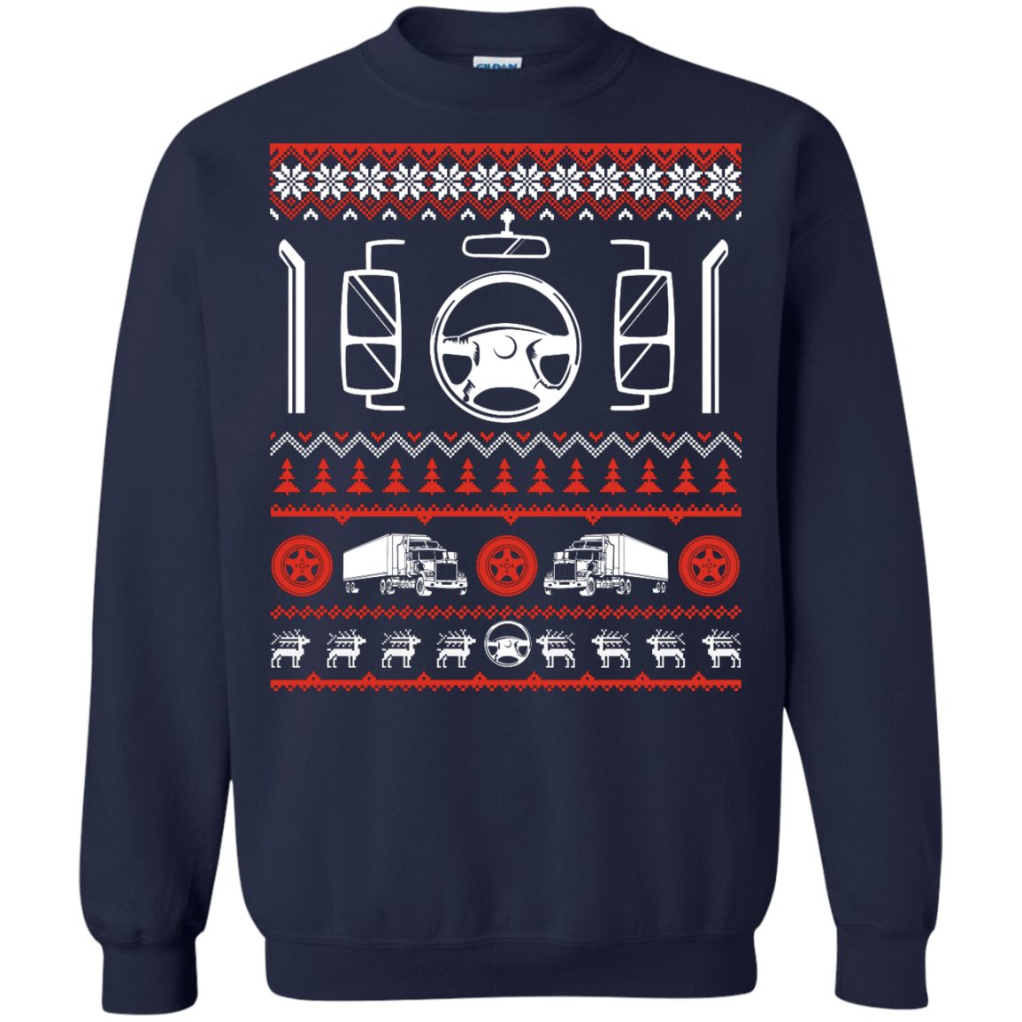 Trucker Christmas Sweater T-Shirt & Hoodie | Teecentury.com