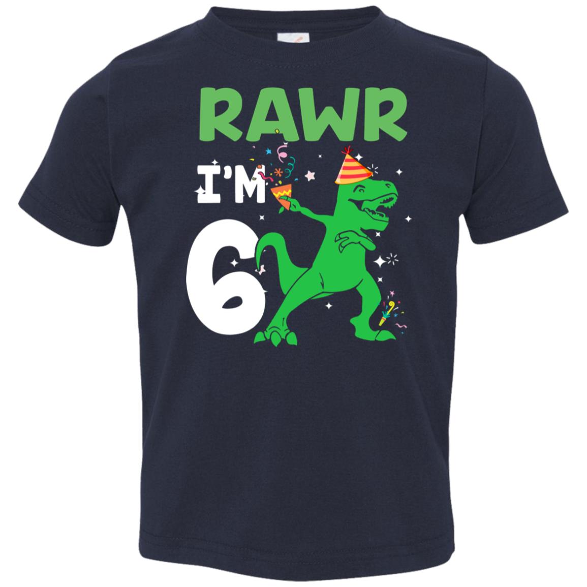 Rawr I'm 6 Birthday Gifts 2016 Dinosaur For Boys Youth Youth Shirt | Teecentury.com
