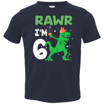 Rawr I'm 6 Birthday Gifts 2016 Dinosaur For Boys Youth Youth Shirt | Teecentury.com