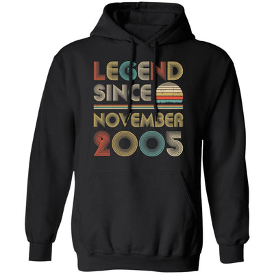 Legend Since November 2005 Vintage 17th Birthday Gifts T-Shirt & Hoodie | Teecentury.com