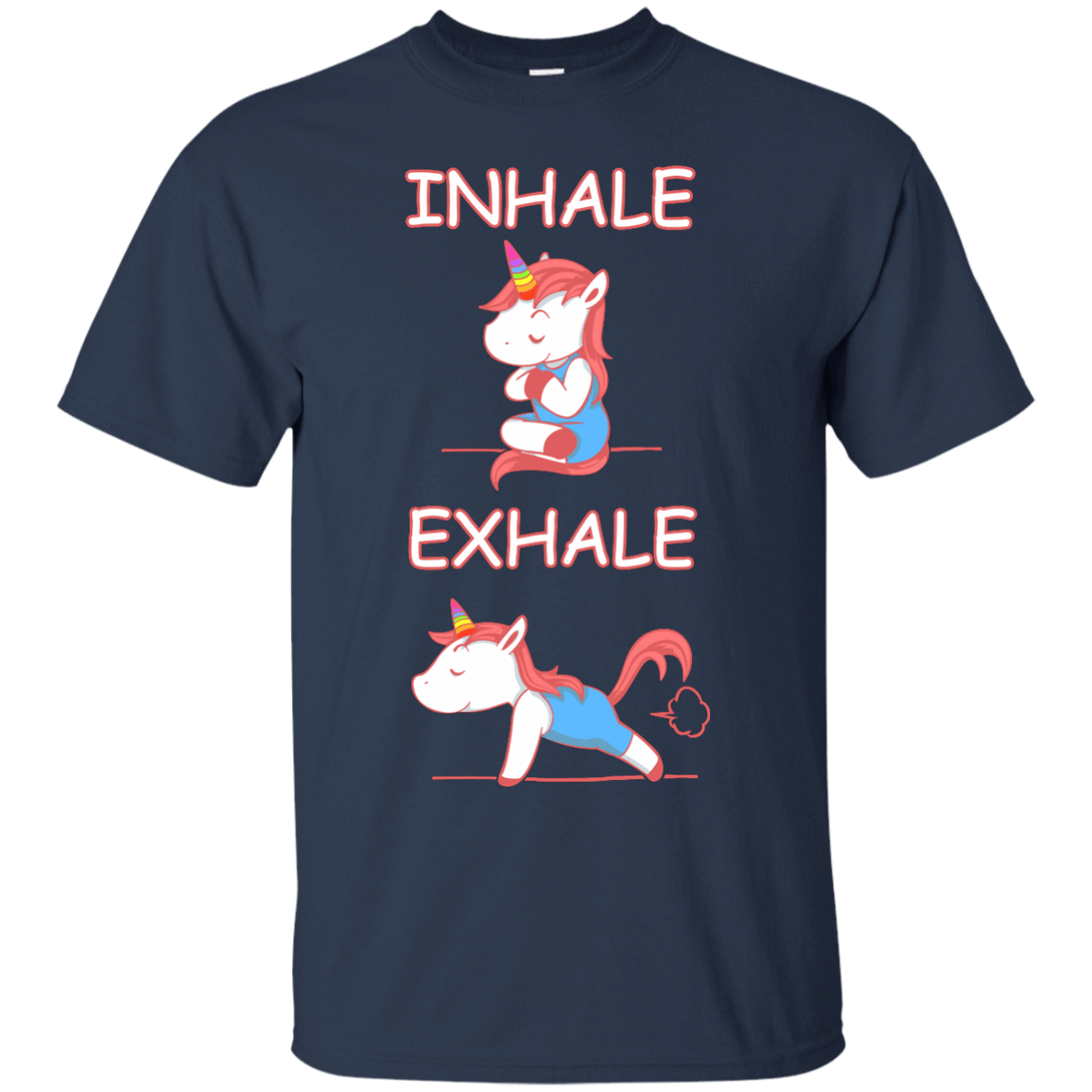 Yoga Unicorn Inhale Exhale T-Shirt & Hoodie | Teecentury.com