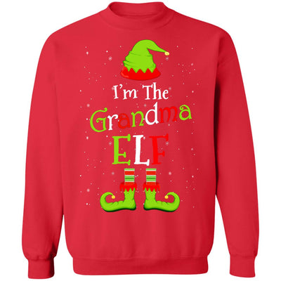 I'm The Grandma Elf Family Matching Funny Christmas Group Gift T-Shirt & Sweatshirt | Teecentury.com