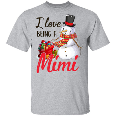 I Love Being A Mimi Snowman Gift For Christmas Day T-Shirt & Sweatshirt | Teecentury.com