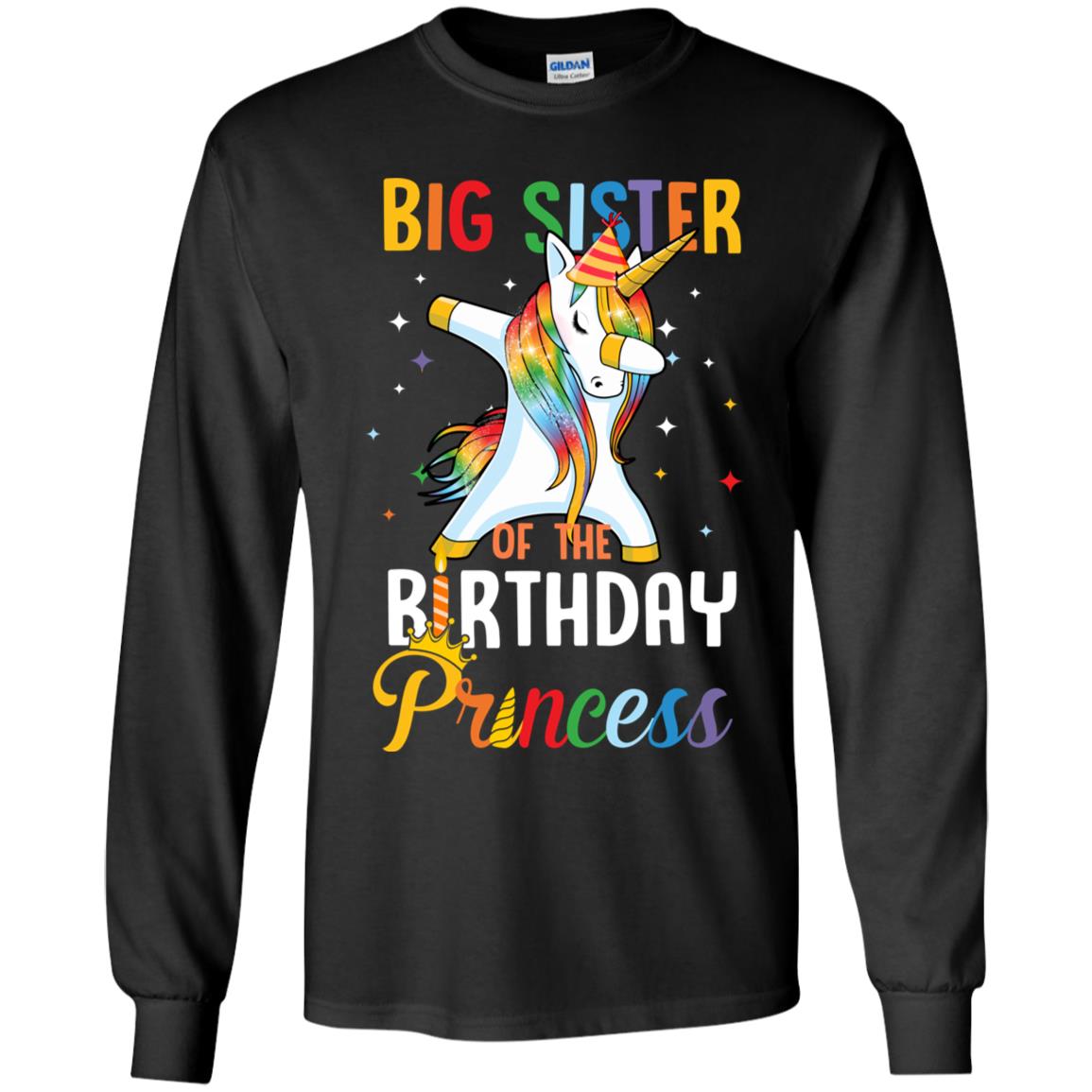Proud Big Sister Of A Birthday Princess Unicorn Dab Youth Youth Shirt | Teecentury.com